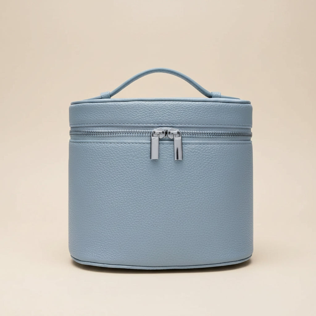 Vanity de voyage premium Roamly détail finition cuir