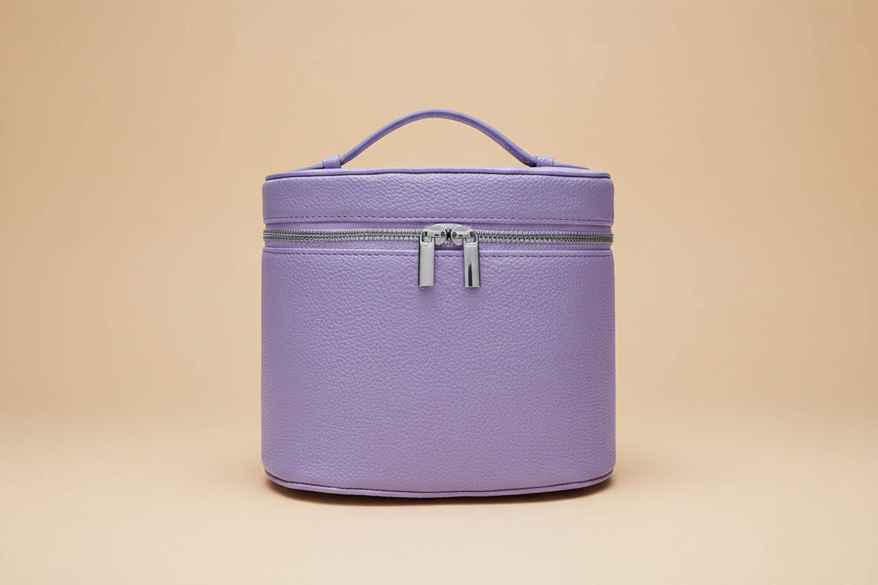 Trousse de toilette de voyage compacte coloris crème